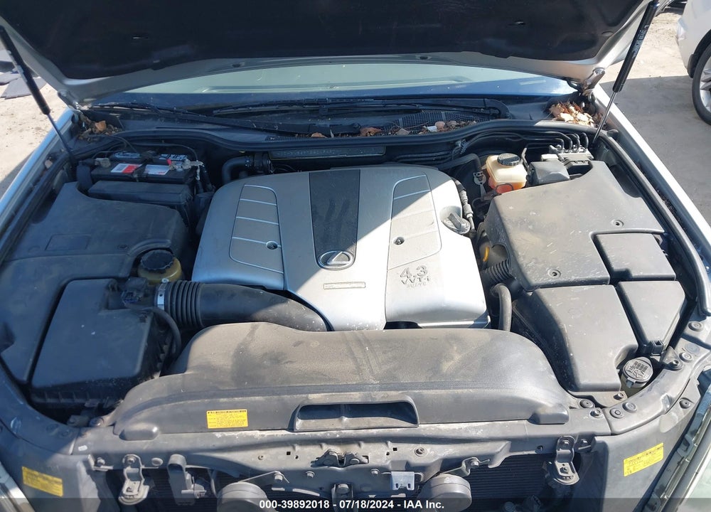 2005 LEXUS LS 430 VIN: JTHBN36F755019497