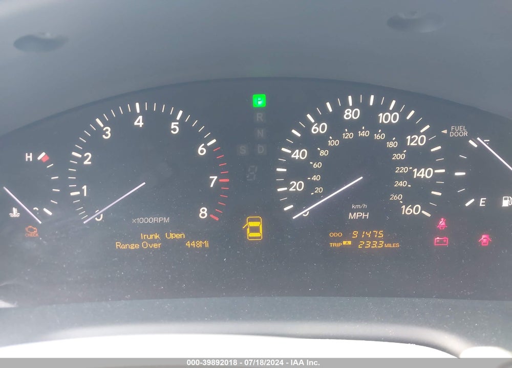 2005 LEXUS LS 430 VIN: JTHBN36F755019497
