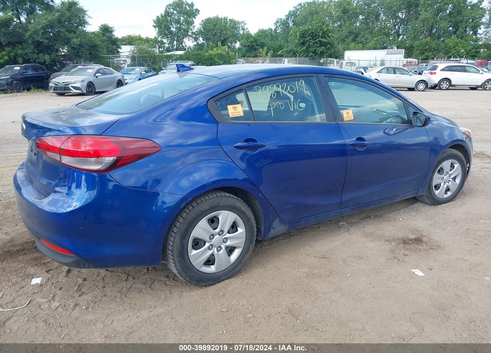 2017 KIA FORTE LX VIN: 3KPFK4A78HE158905