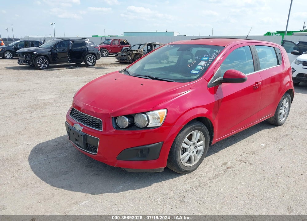 2013 CHEVROLET SONIC LT AUTO VIN: 1G1JC6SHXD4101345
