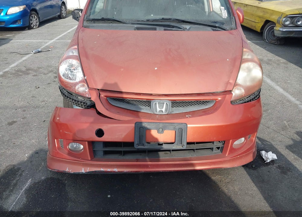 2008 HONDA FIT SPORT VIN: JHMGD376X8S033407