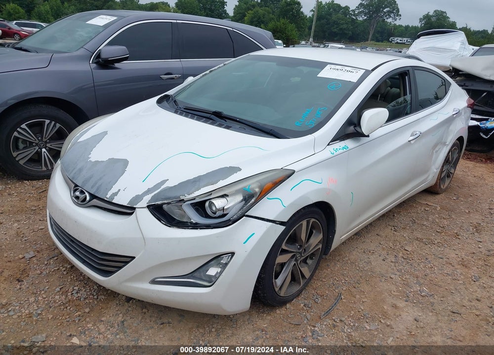 2016 HYUNDAI ELANTRA LIMITED VIN: 5NPDH4AE4GH758609