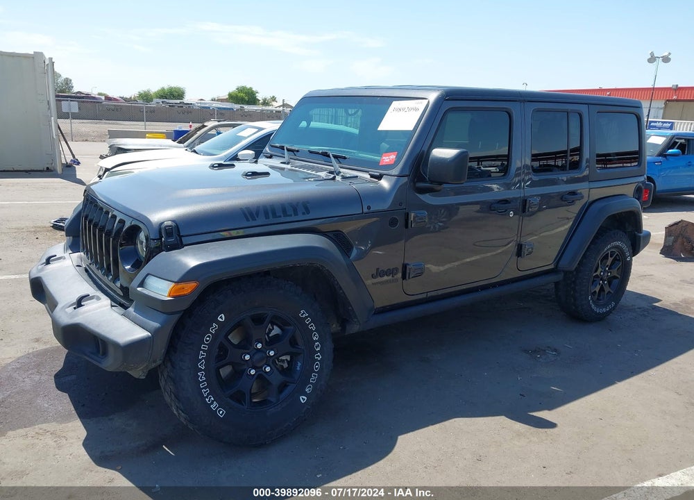 2020 JEEP WRANGLER UNLIMITED WILLYS 4X4 VIN: 1C4HJXDN5LW208259
