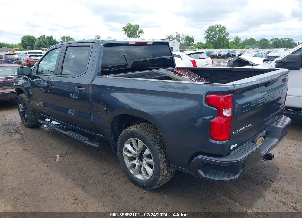 2020 CHEVROLET SILVERADO 1500 4WD SHORT BED CUSTOM VIN: 3GCPYBEK9LG157605