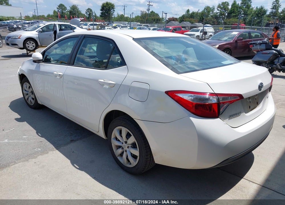 2016 TOYOTA COROLLA LE VIN: 2T1BURHE8GC744656