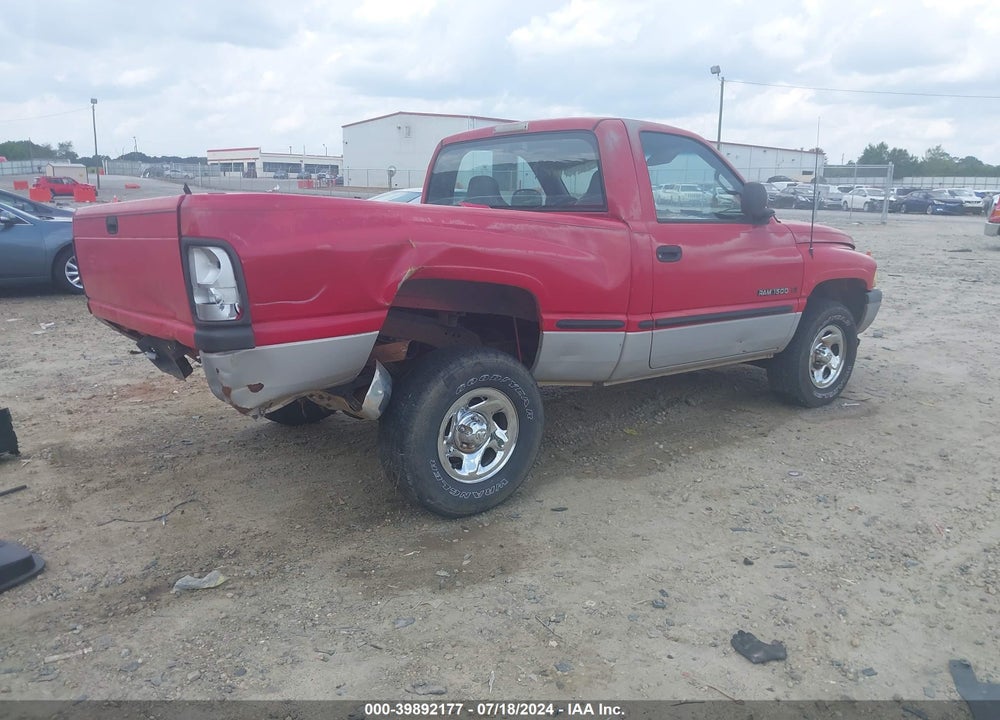 1998 DODGE RAM 1500 ST/WS VIN: 1B7HC16X5WS549369