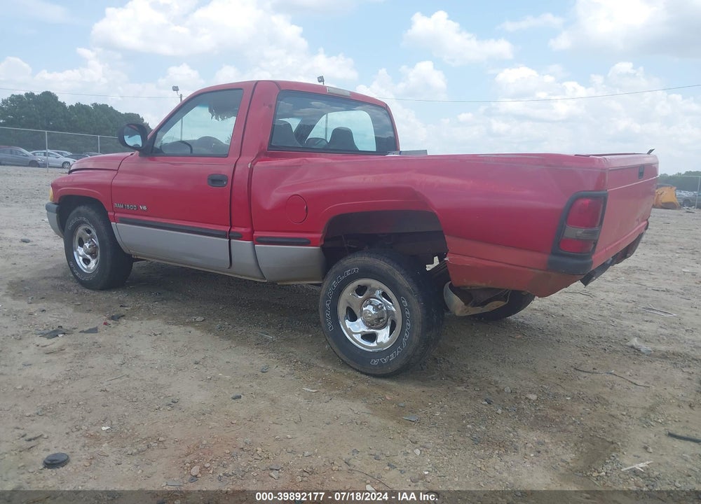 1998 DODGE RAM 1500 ST/WS VIN: 1B7HC16X5WS549369