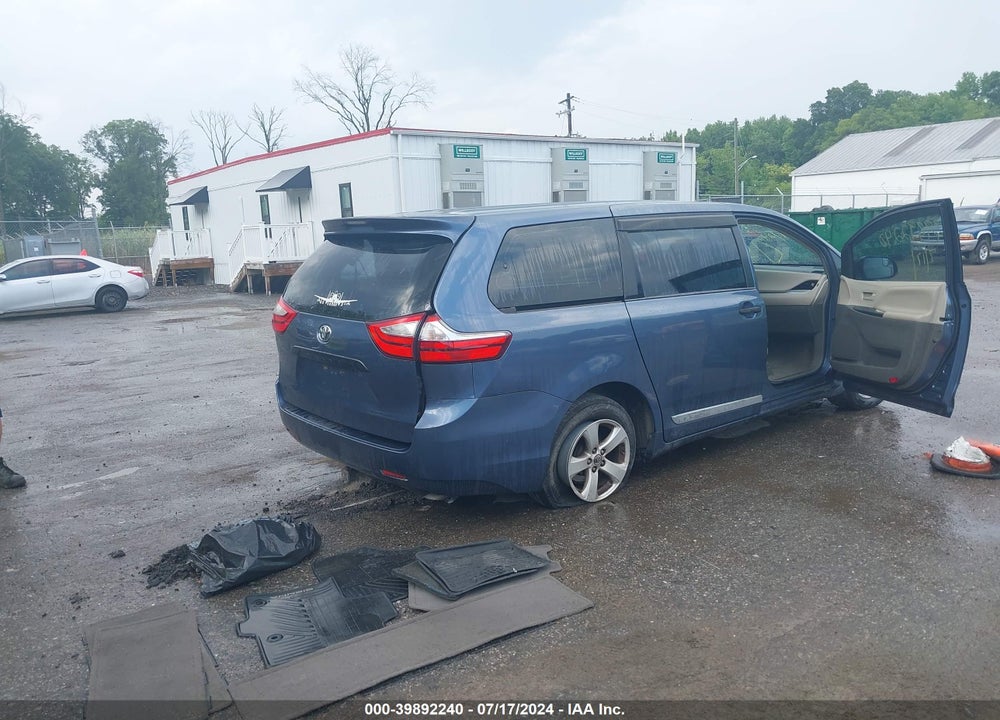 2015 TOYOTA SIENNA L 7 PASSENGER VIN: 5TDZK3DC2FS673496