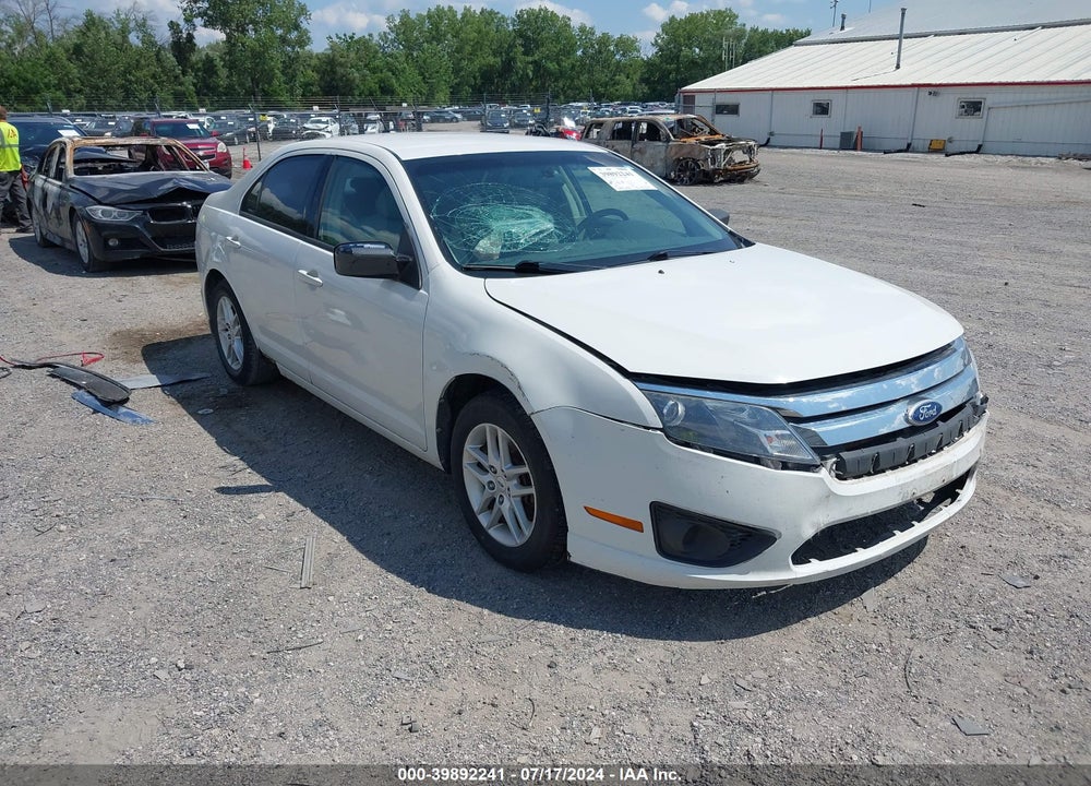 2010 FORD FUSION S VIN: 3FAHP0GA8AR395064