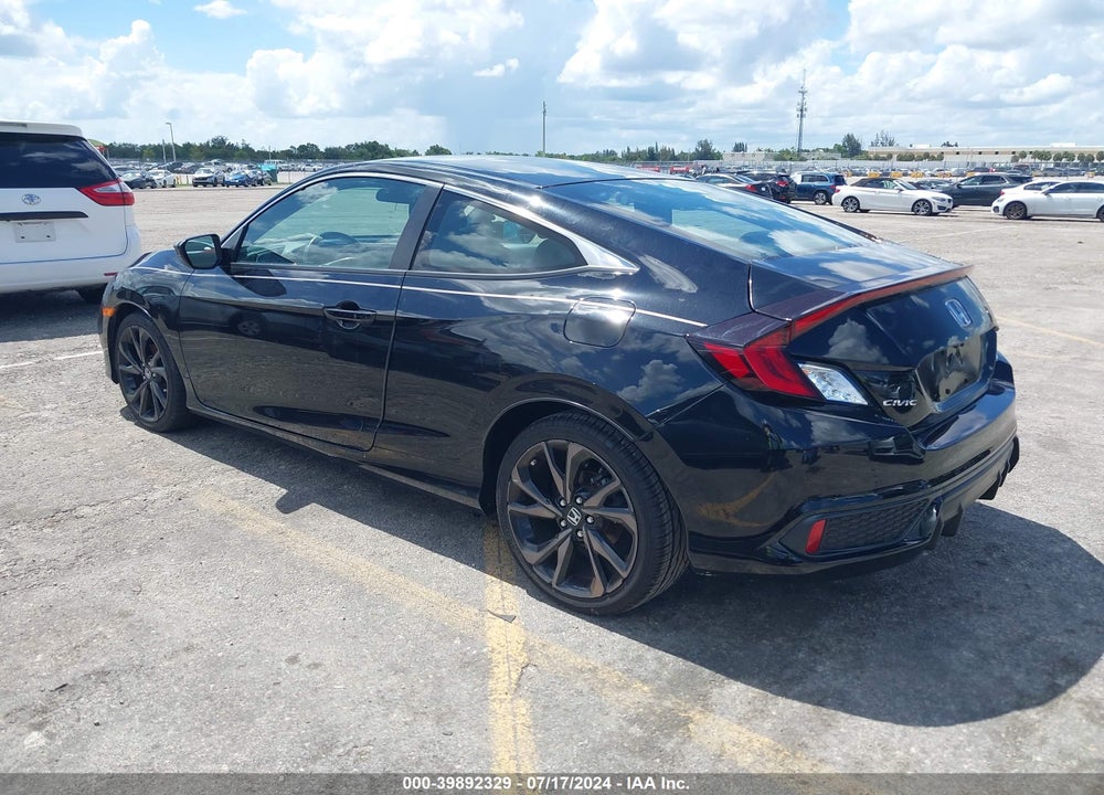 2019 HONDA CIVIC SPORT VIN: 2HGFC4B85KH300239