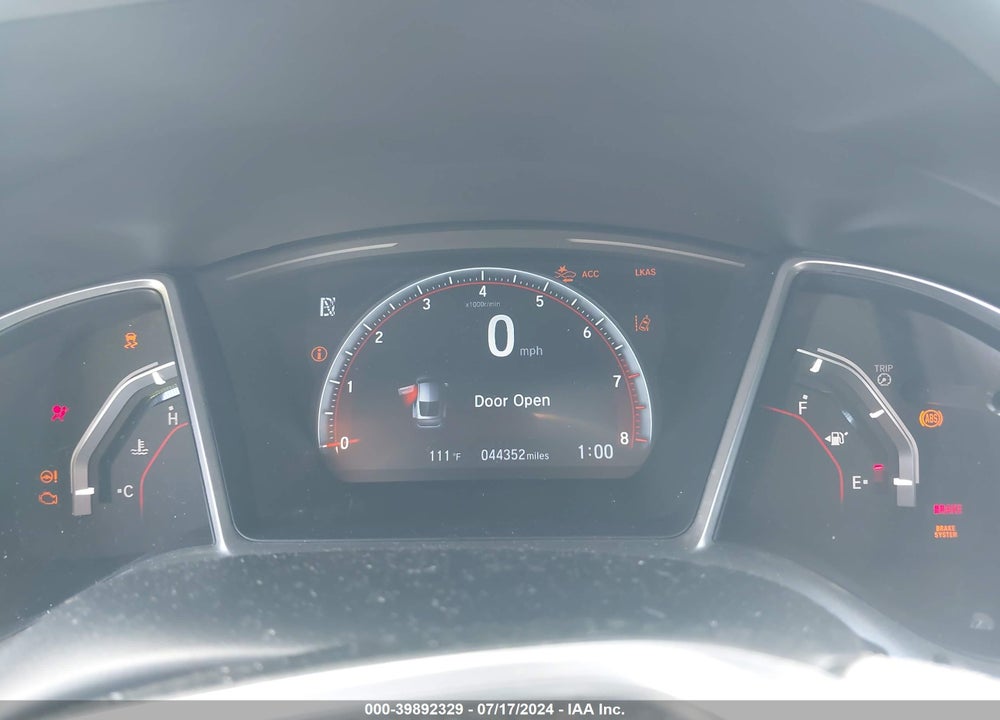 2019 HONDA CIVIC SPORT VIN: 2HGFC4B85KH300239