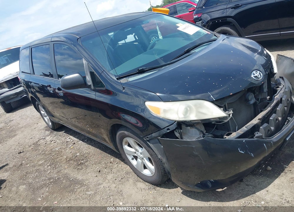 2012 TOYOTA SIENNA BASE V6 7 PASSENGER VIN: 5TDZK3DC5CS253274