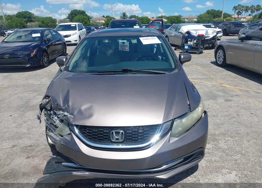 2014 HONDA CIVIC EX VIN: 19XFB2F84EE009280