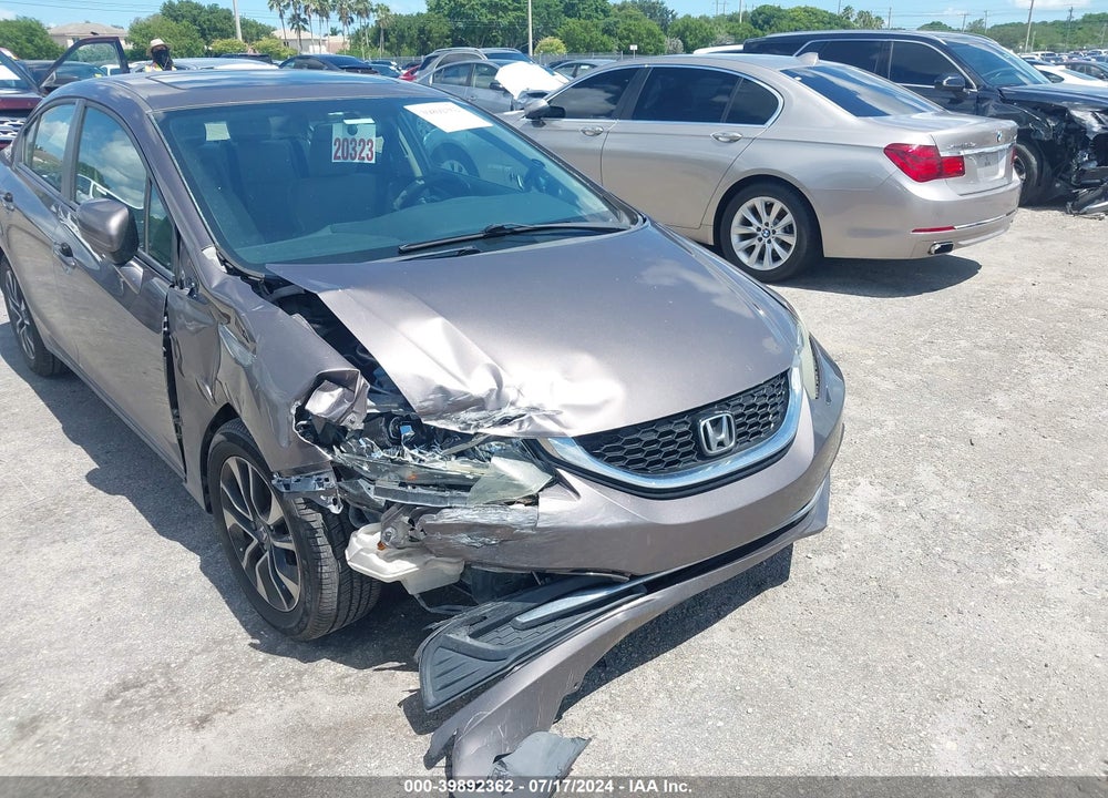2014 HONDA CIVIC EX VIN: 19XFB2F84EE009280