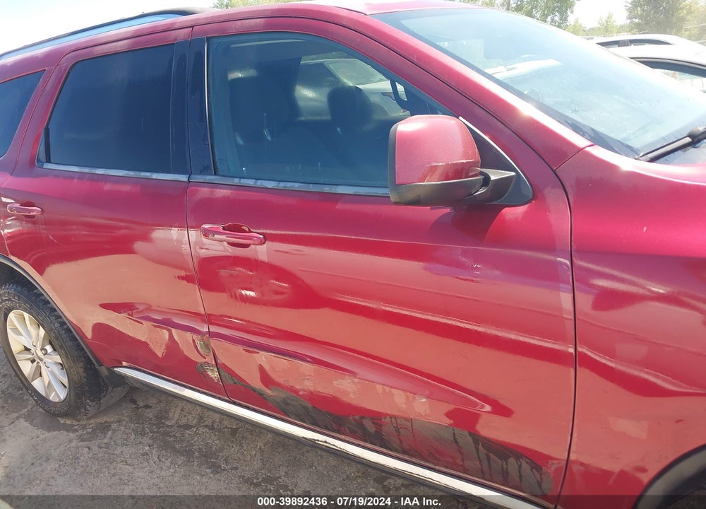 2014 DODGE DURANGO SXT VIN: 1C4RDJAG5EC539670