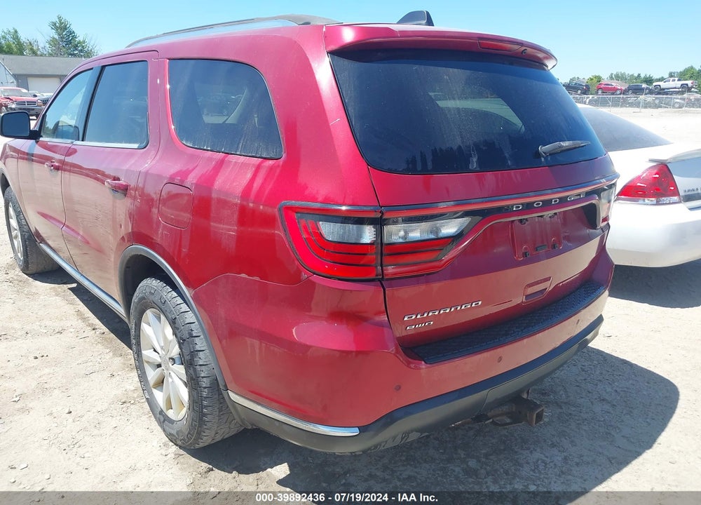 2014 DODGE DURANGO SXT VIN: 1C4RDJAG5EC539670