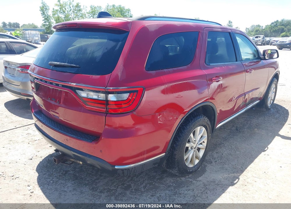 2014 DODGE DURANGO SXT VIN: 1C4RDJAG5EC539670