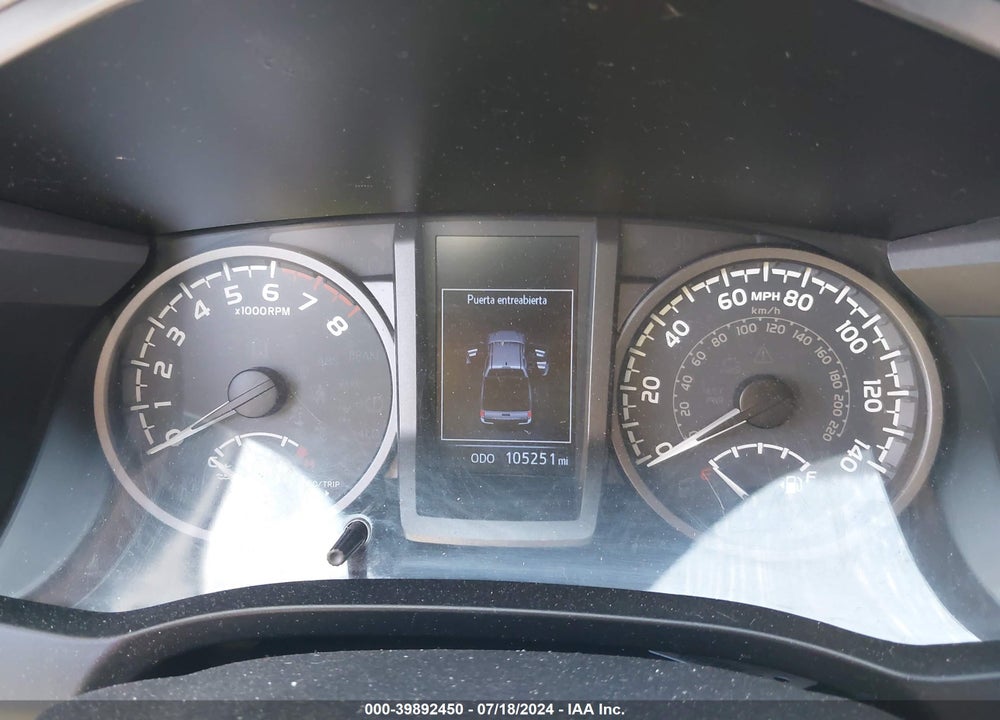 2019 TOYOTA TACOMA TRD OFF ROAD VIN: 3TMCZ5AN7KM190924