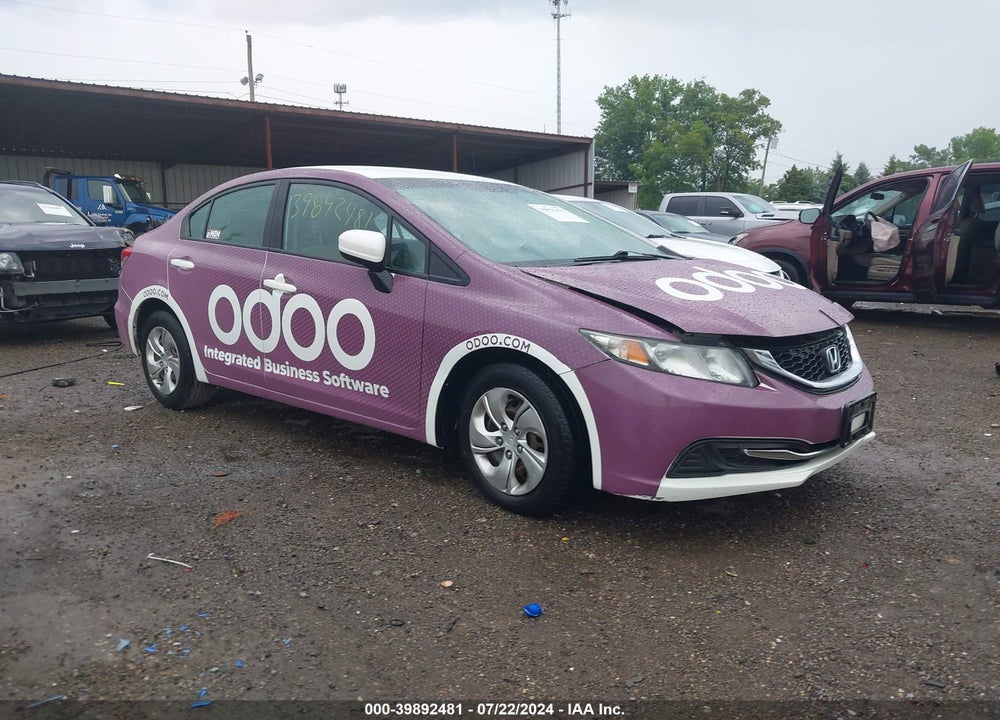 2015 HONDA CIVIC LX VIN: 19XFB2F56FE109646
