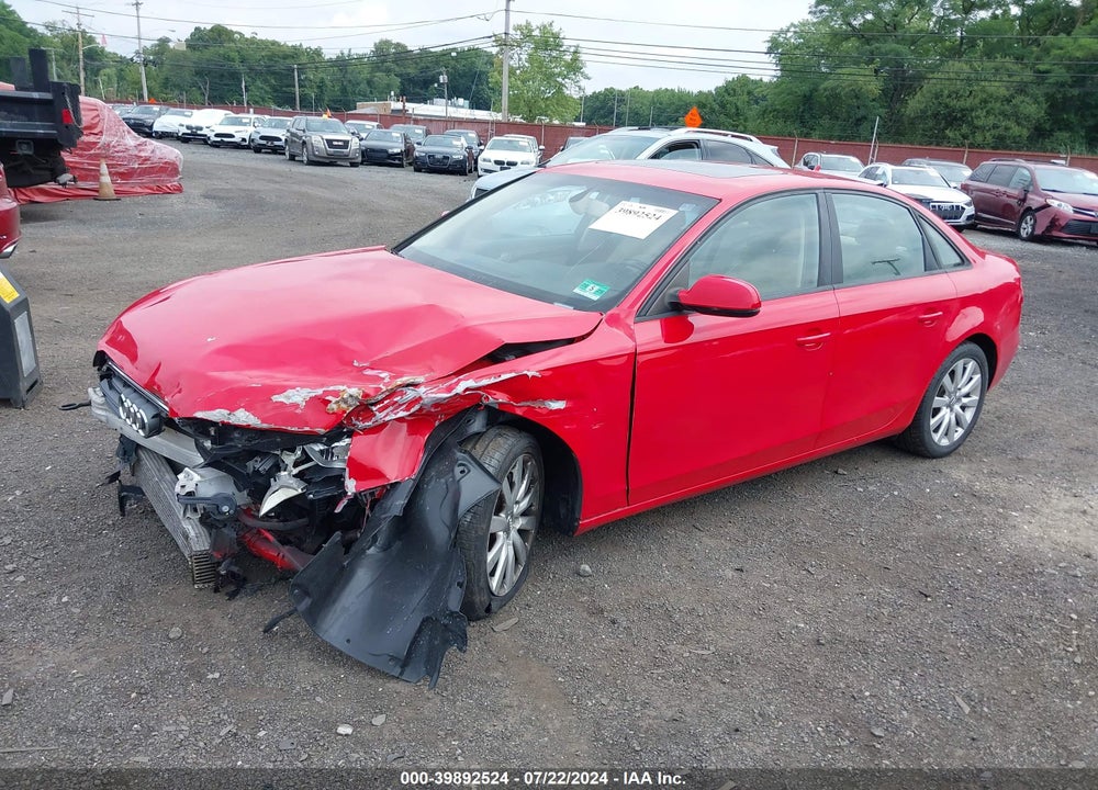 2014 AUDI A4 2.0T PREMIUM VIN: WAUBFAFL6EN010425