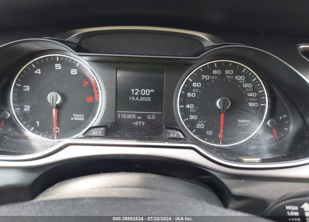 2014 AUDI A4 2.0T PREMIUM VIN: WAUBFAFL6EN010425