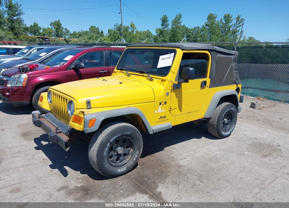 2005 JEEP WRANGLER X VIN: 1J4FA39S55P374397