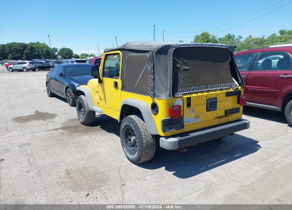 2005 JEEP WRANGLER X VIN: 1J4FA39S55P374397