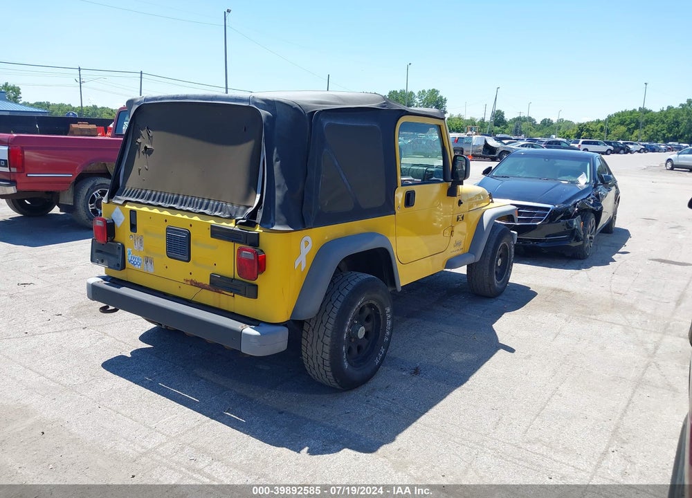 2005 JEEP WRANGLER X VIN: 1J4FA39S55P374397