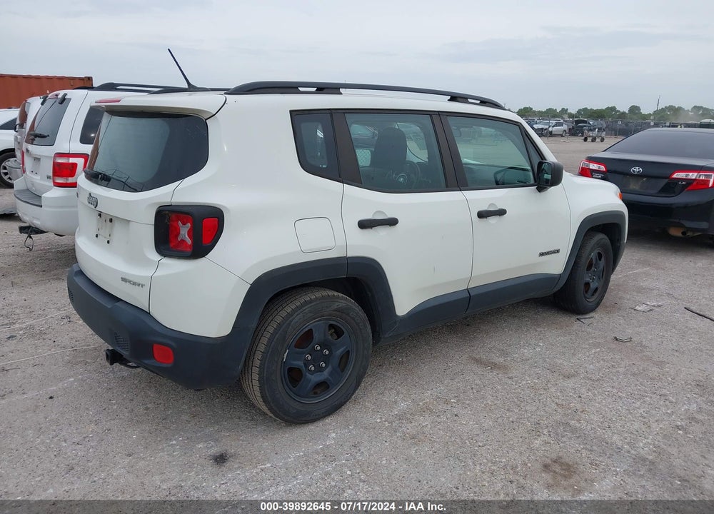2017 JEEP RENEGADE SPORT FWD VIN: ZACCJAAH8HPE97647
