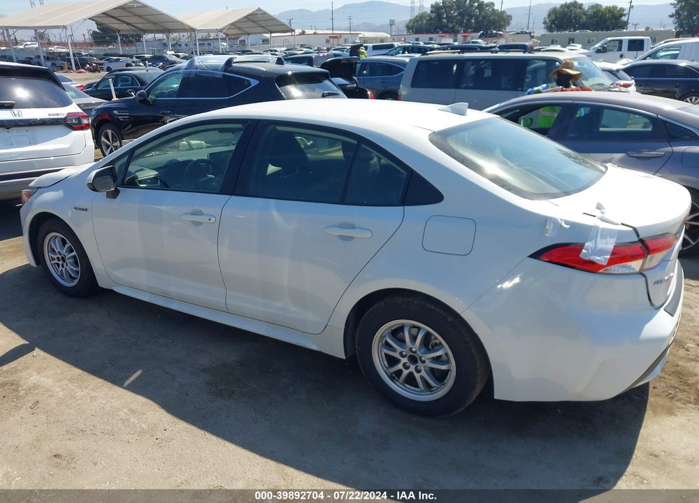 2021 TOYOTA COROLLA HYBRID LE VIN: JTDEAMDE8MJ002658