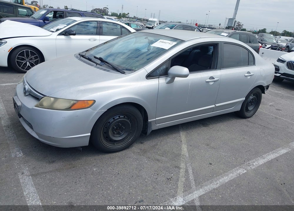 2008 HONDA CIVIC SDN LX VIN: 1HGFA16508L041725