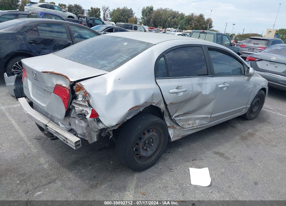 2008 HONDA CIVIC SDN LX VIN: 1HGFA16508L041725