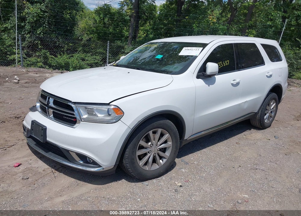 2017 DODGE DURANGO SXT RWD VIN: 1C4RDHAG9HC925988