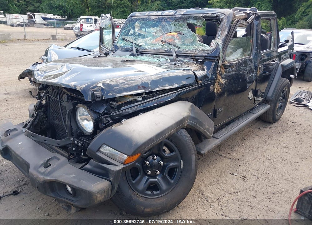 2022 JEEP WRANGLER UNLIMITED SPORT 4X4 VIN: 1C4HJXDG7NW235015