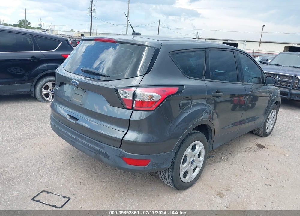2018 FORD ESCAPE S VIN: 1FMCU0F74JUA41579