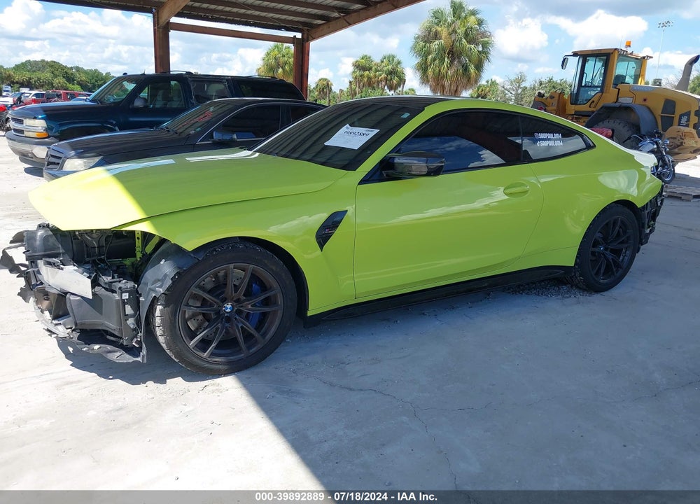 2021 BMW M4 COMPETITION VIN: WBS33AZ03MCG55461