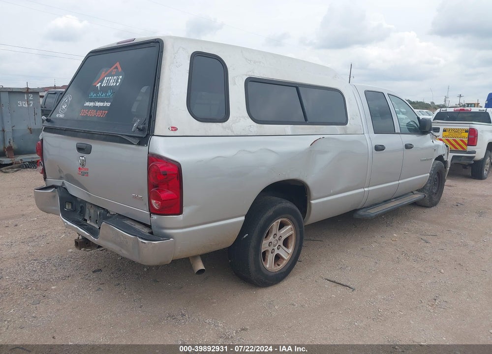 2007 DODGE RAM 1500 SLT VIN: 1D7HA18237J554008