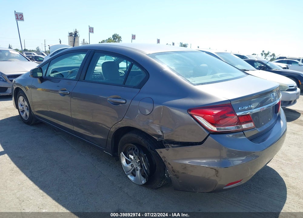 2013 HONDA CIVIC LX VIN: 19XFB2F58DE233107