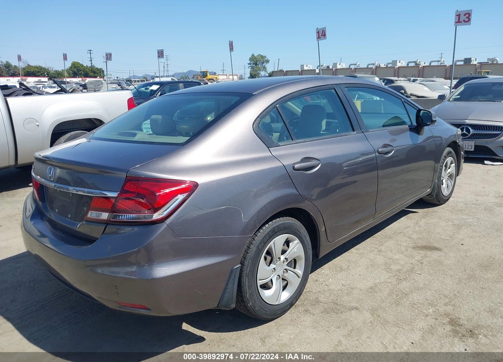 2013 HONDA CIVIC LX VIN: 19XFB2F58DE233107