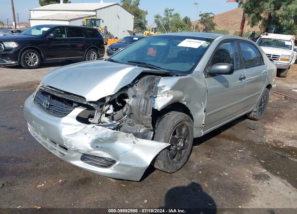2003 TOYOTA COROLLA LE VIN: 1NXBR38E73Z138448
