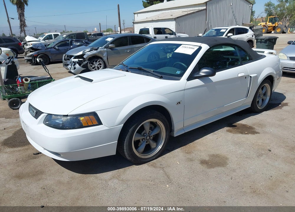 2002 FORD MUSTANG GT VIN: 1FAFP45X42F167745