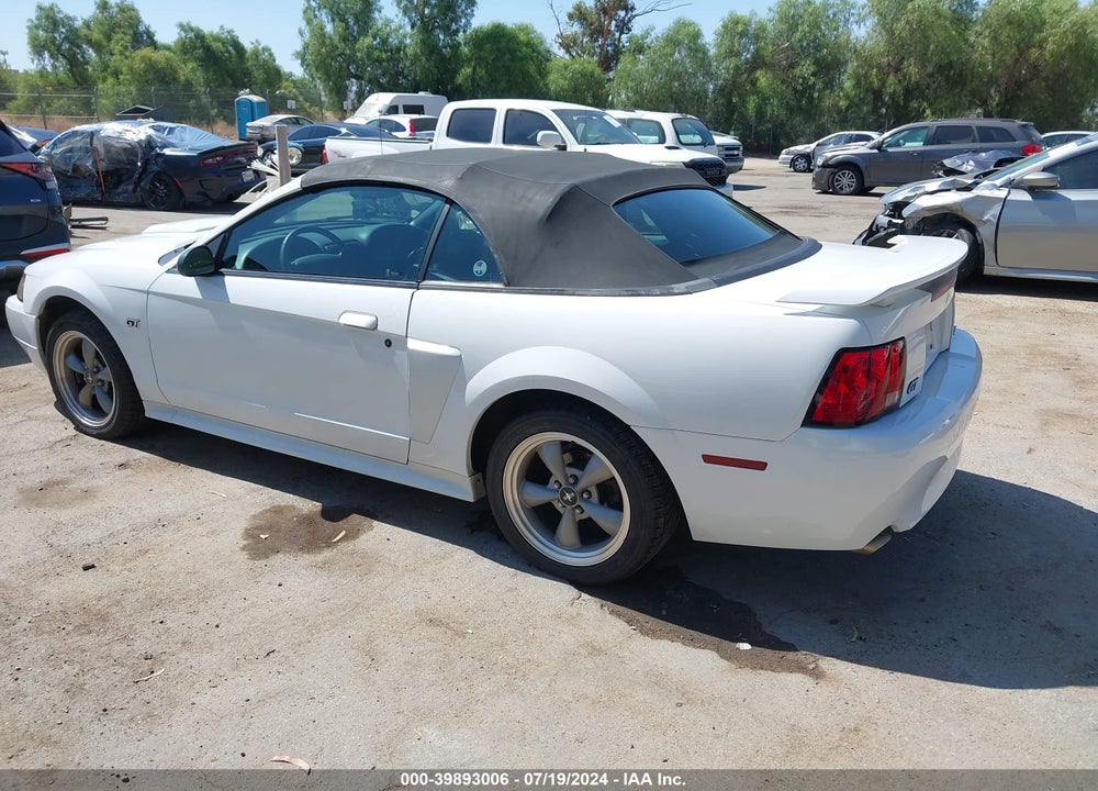 2002 FORD MUSTANG GT VIN: 1FAFP45X42F167745