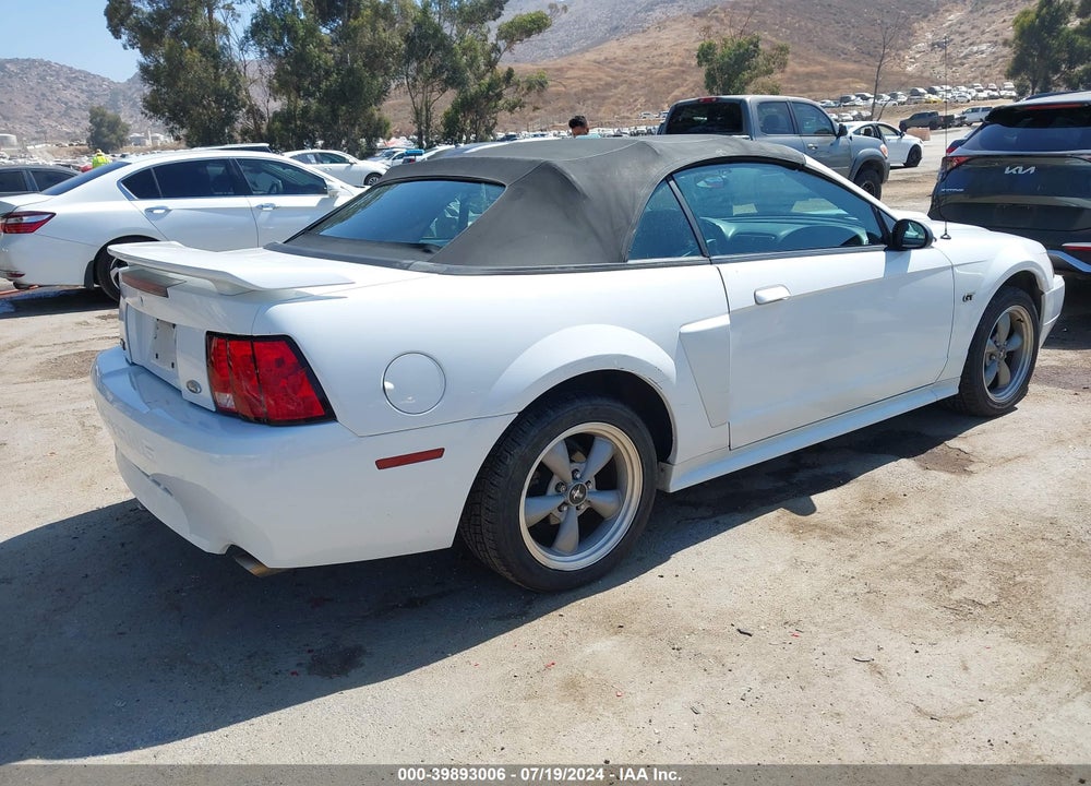 2002 FORD MUSTANG GT VIN: 1FAFP45X42F167745