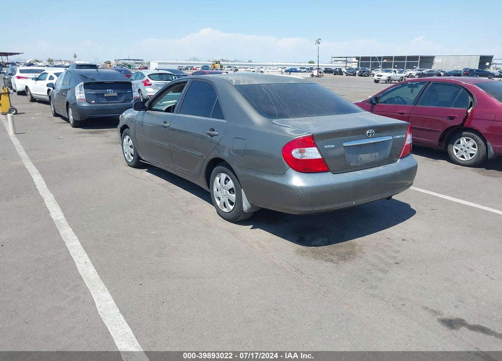 2004 TOYOTA CAMRY LE VIN: JTDBE32KX40277089