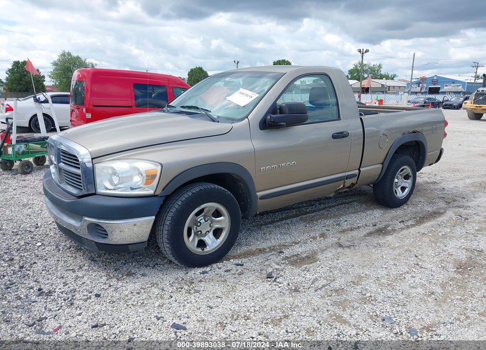 2007 DODGE RAM 1500 ST VIN: 1D7HA16K87J536445