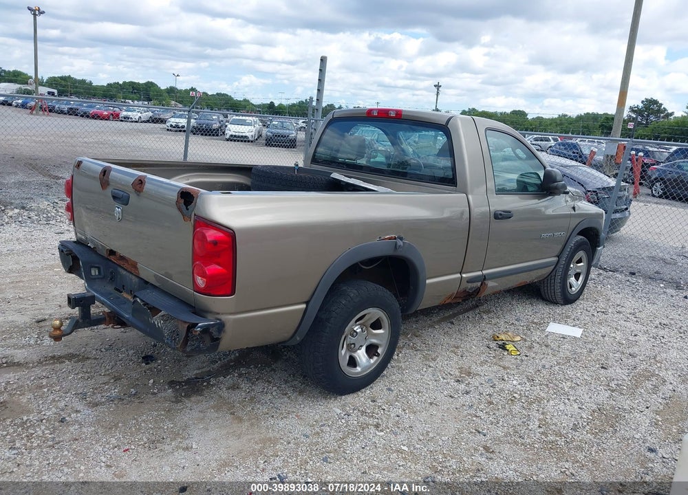 2007 DODGE RAM 1500 ST VIN: 1D7HA16K87J536445