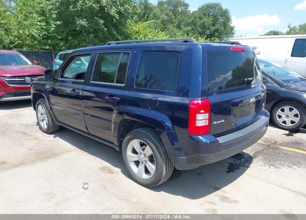 2014 JEEP PATRIOT LATITUDE VIN: 1C4NJRFB9ED762789