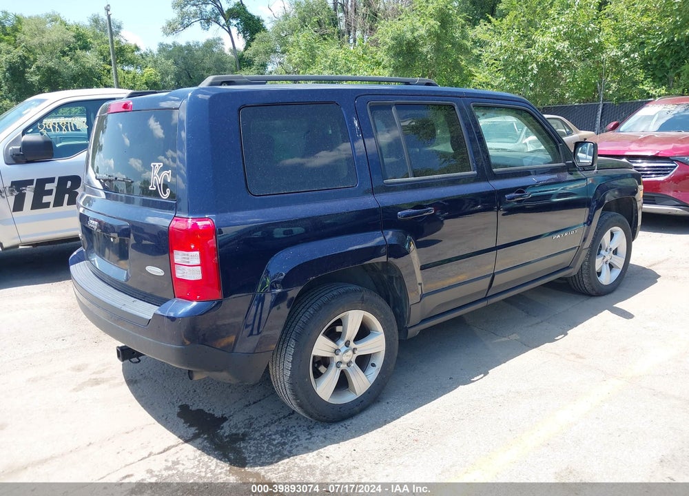 2014 JEEP PATRIOT LATITUDE VIN: 1C4NJRFB9ED762789