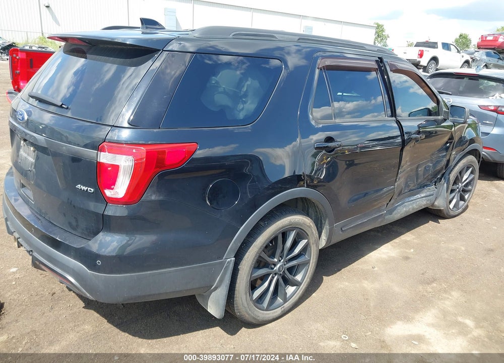 2017 FORD EXPLORER XLT VIN: 1FM5K8D89HGD72319