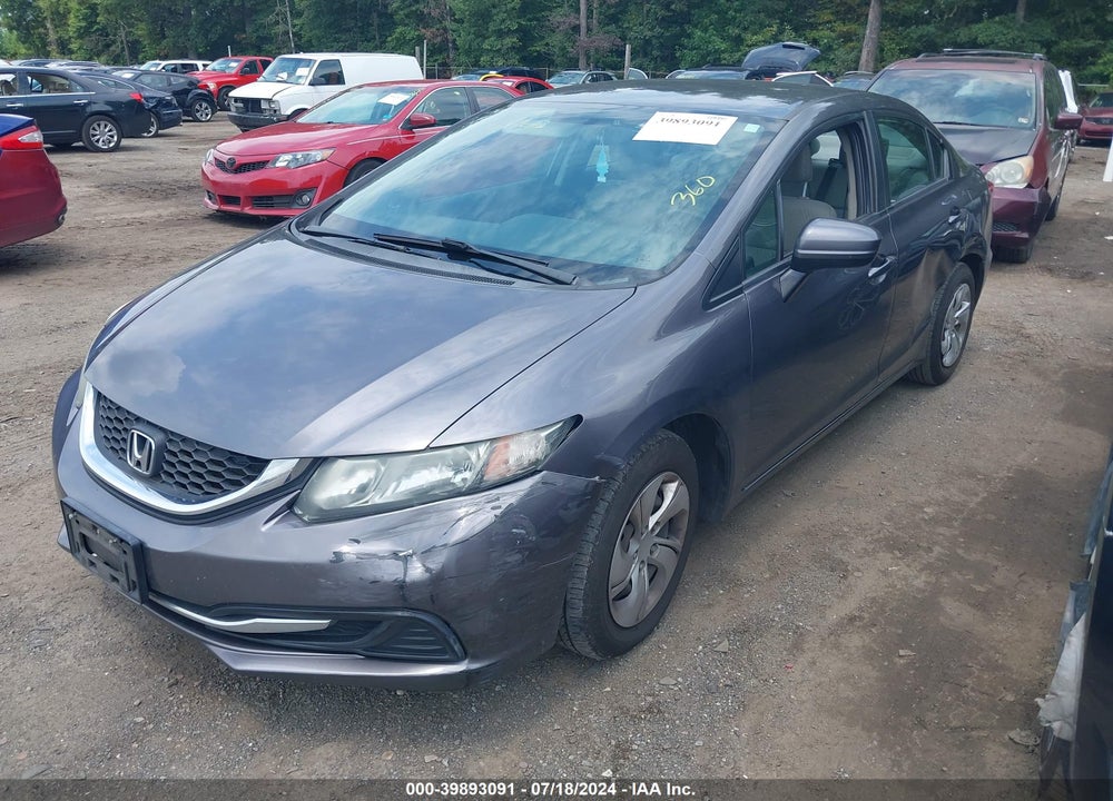 2015 HONDA CIVIC LX VIN: 19XFB2F58FE284464